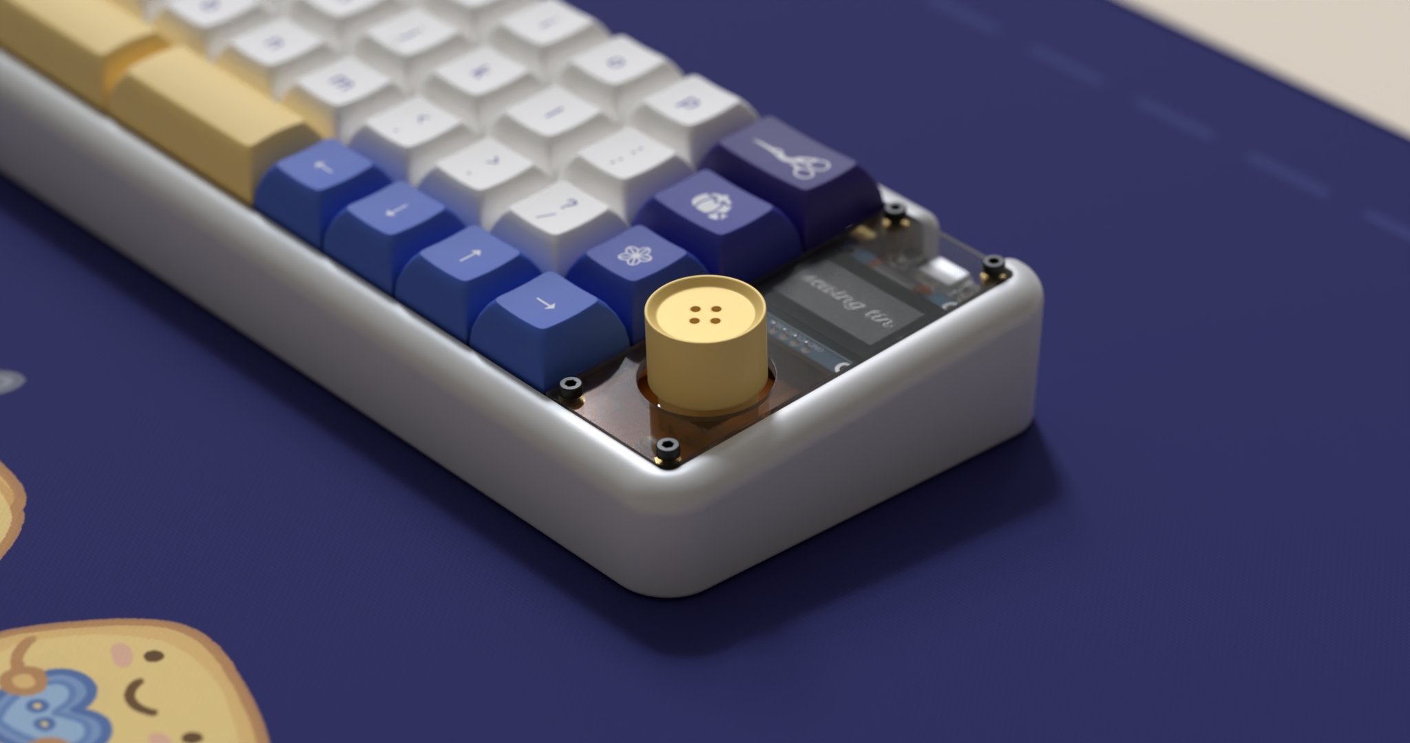 Whimsy Keyboard KAM Sewing Tin